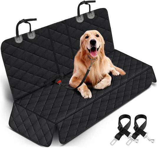 Waterproof Dog Car Seat Cover for Back Seat – Non-Slip Bench Protector for Cars, SUVs & Trucks